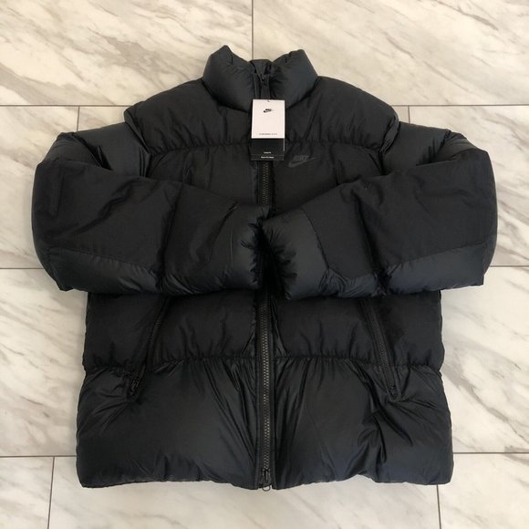 Nike Men's Sportswear Therma-Fit Repel Black Puffer Jacket DD6978-010 - Picture 2 of 8